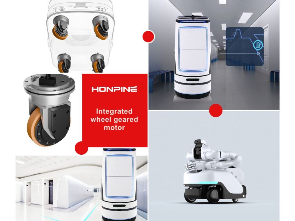 Cómo se utilizan los motores de reducción de ruedas integrados HONPINE en robots con ruedas