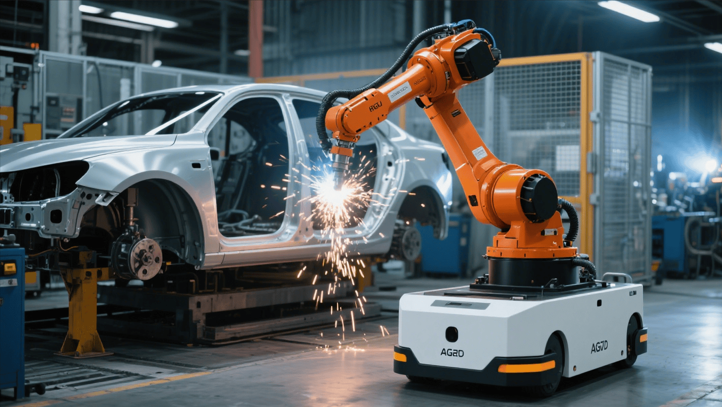 robot con actuador de accionamiento armónico