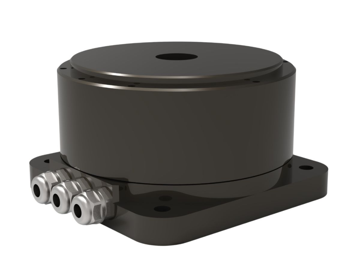 Motor de par de accionamiento directo con rotor externo con sensores de efecto Hall y codificador incremental Motor de par de accionamiento directo con rotor externo con sensores de efecto Hall y codificador incremental