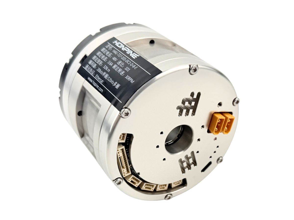 Motor armónico robótico con encoders de alta precisión y STO 