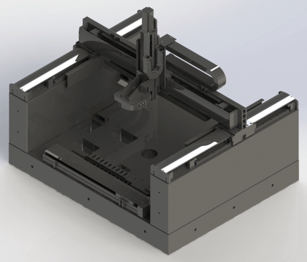 Configuración de motor DD de doble accionamiento para máquina CNC industrial