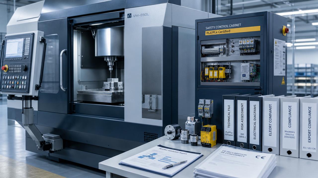 La actualización de la normativa CE de la UE hace obligatoria la certificación CNC PL.