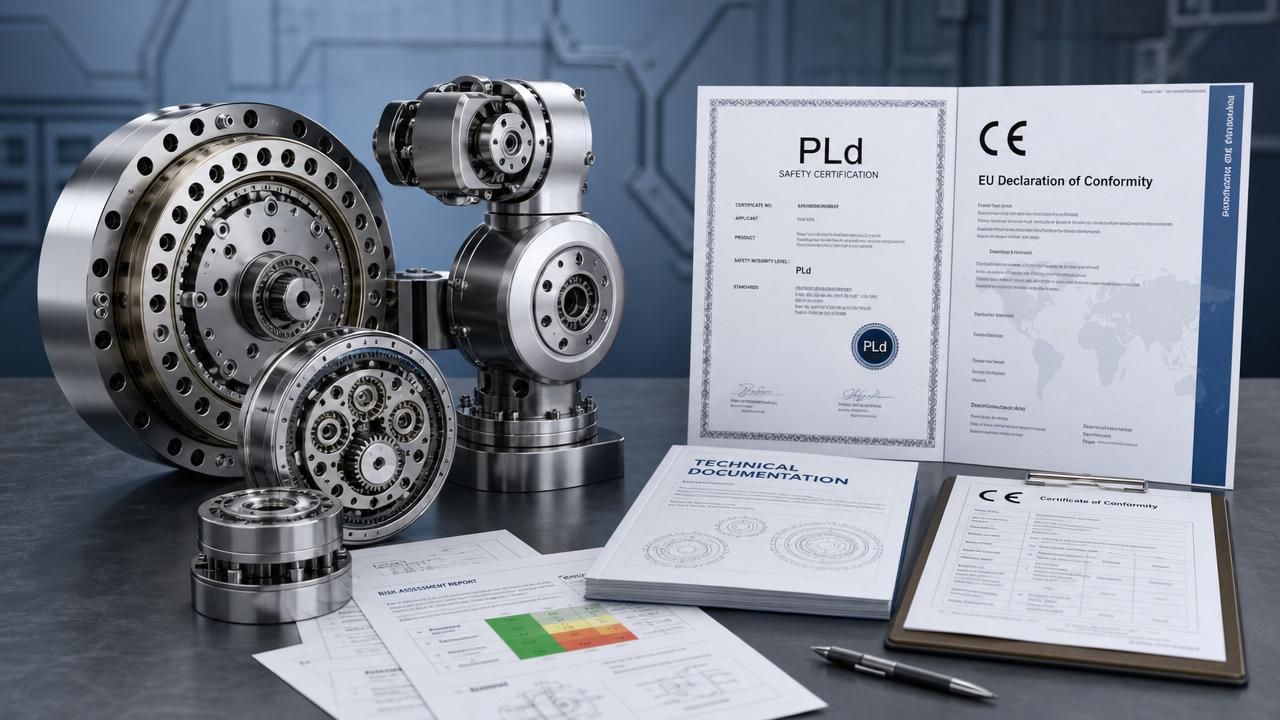 La normativa de la UE exige la certificación de seguridad PLd para los accionamientos armónicos
