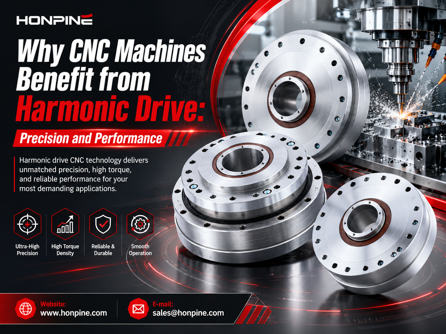 Por qué las máquinas CNC se benefician de Harmonic Drive: Precisión y rendimiento？