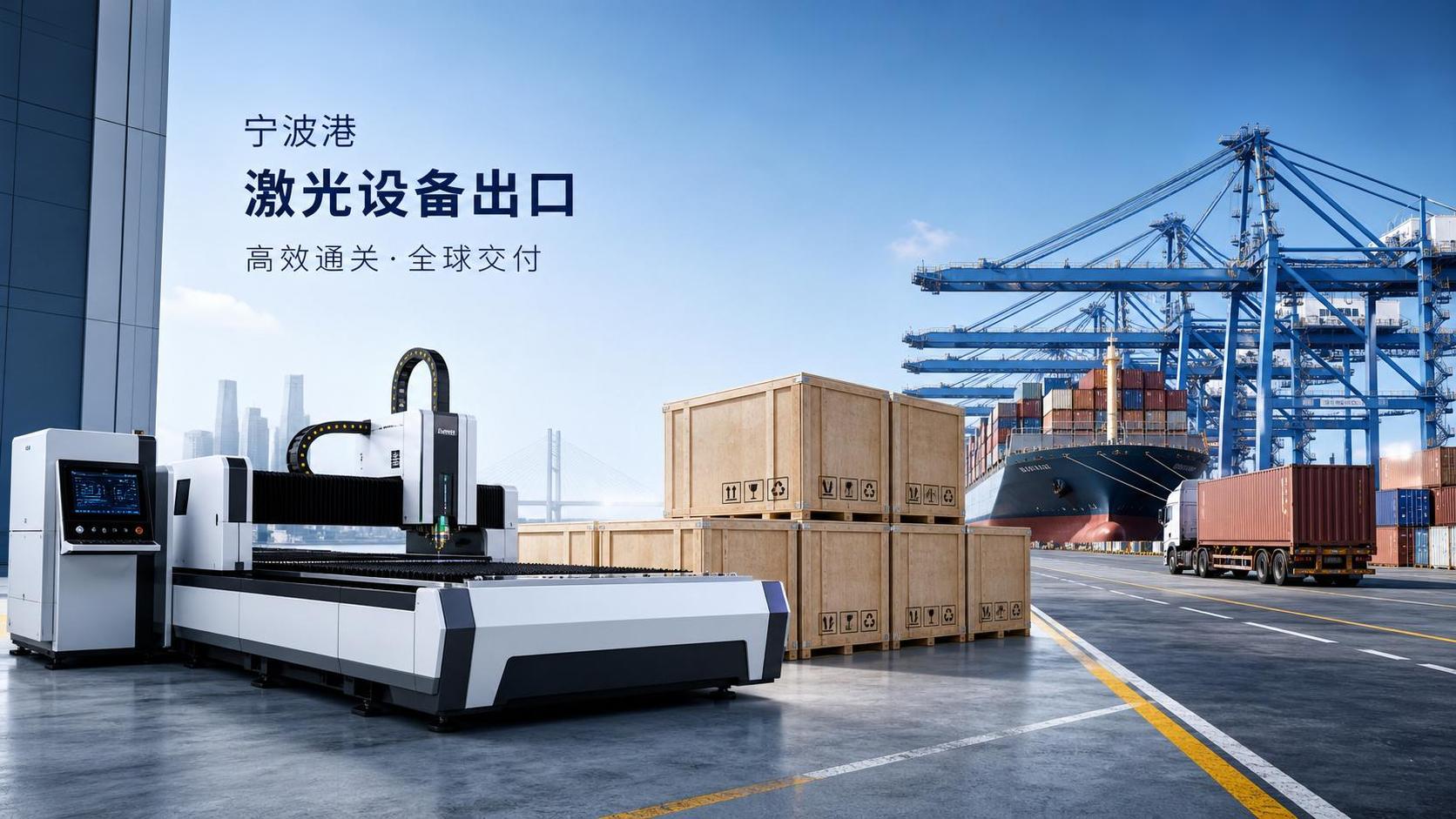El puerto de Ningbo abre una vía rápida para las exportaciones láser