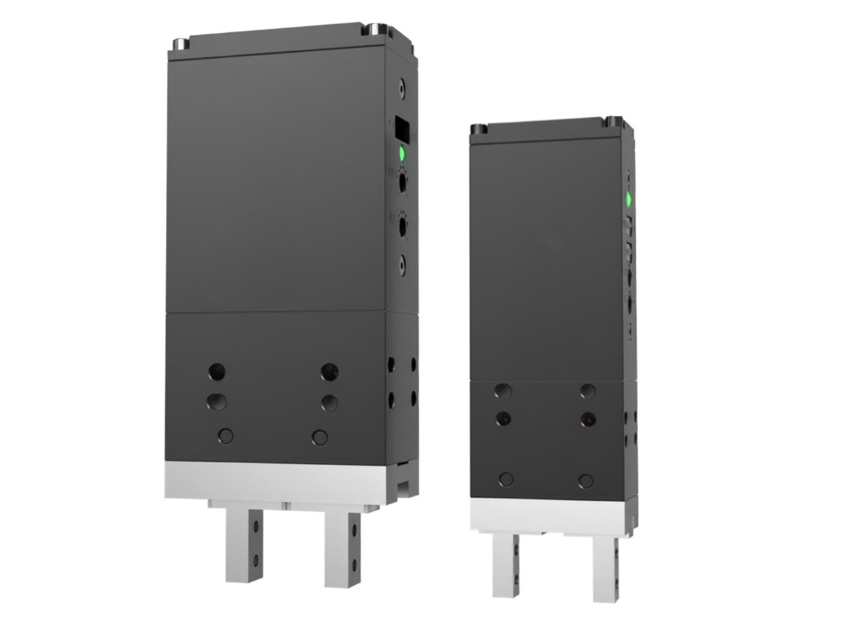 Pinza paralela eléctrica para automatización industrial para sustituir fácilmente las pinzas neumáticas