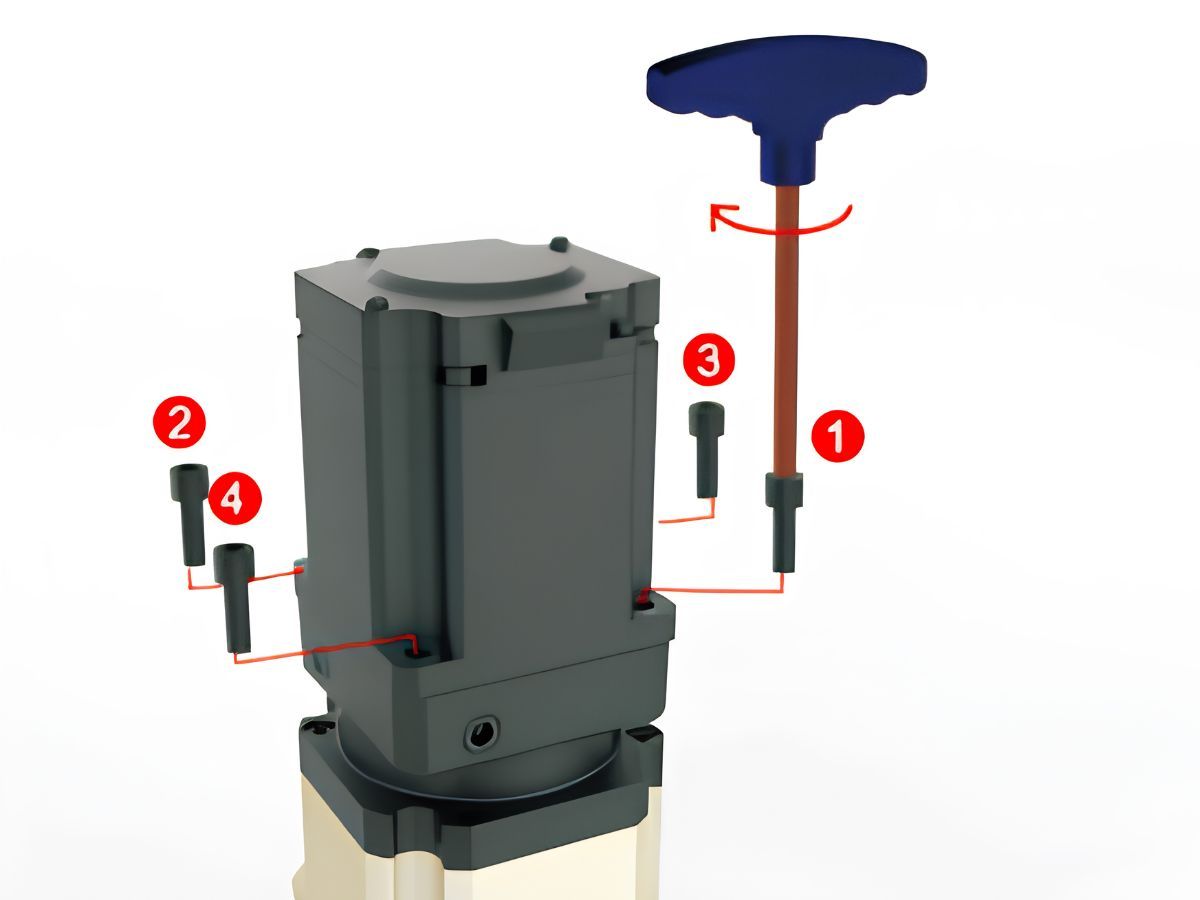 Diagrama de correspondencia entre el servomotor y la caja de engranajes planetarios de precisión Diagrama de correspondencia entre el servomotor y la caja de engranajes planetarios de precisión