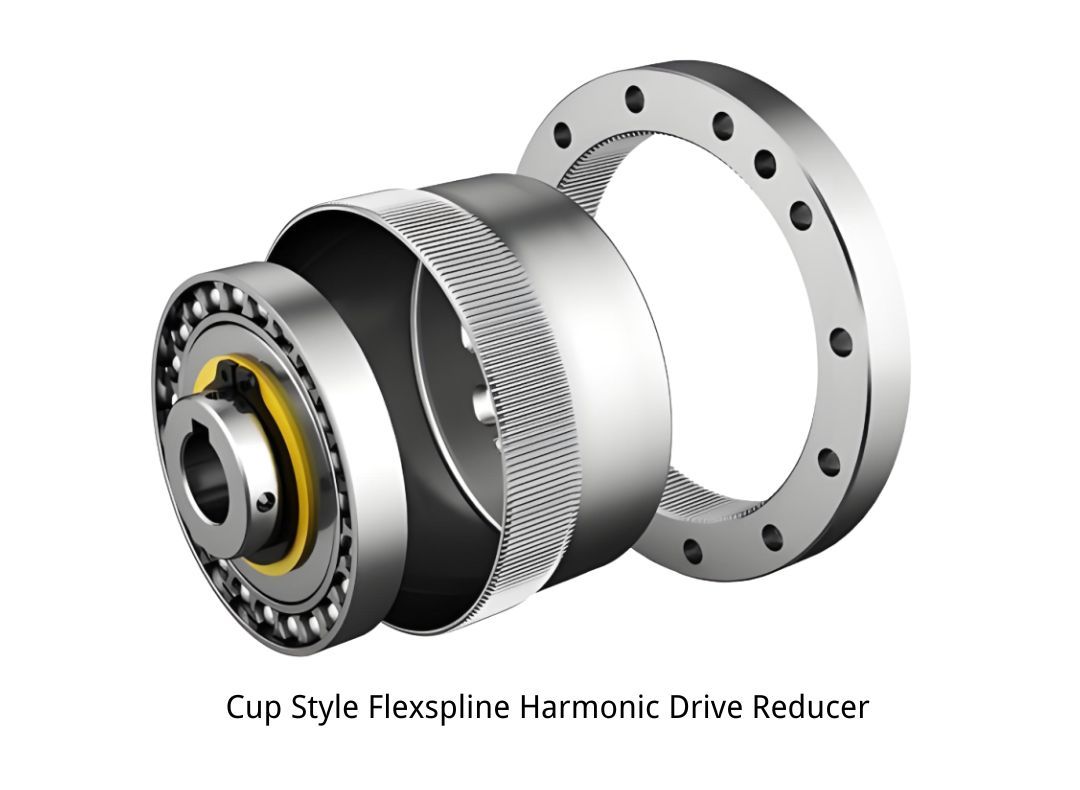 Reductor armónico de transmisión por onda de deformación con flexspline de tipo copa