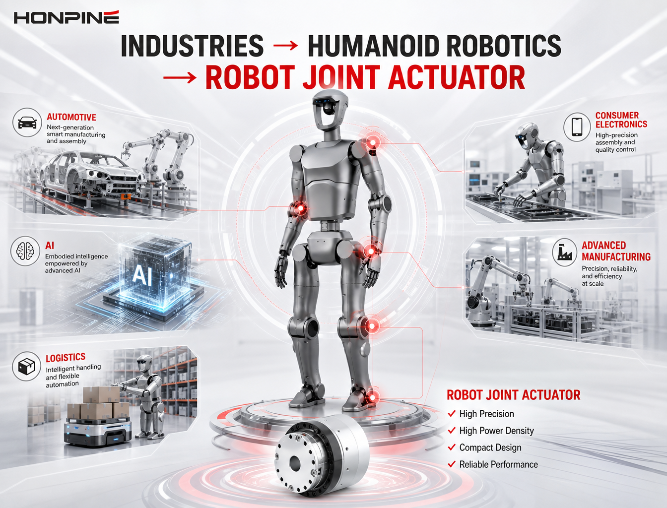 ¿Por qué los actuadores articulares para robots humanoides se están volviendo críticos a medida que más industrias entran en la robótica humanoide?