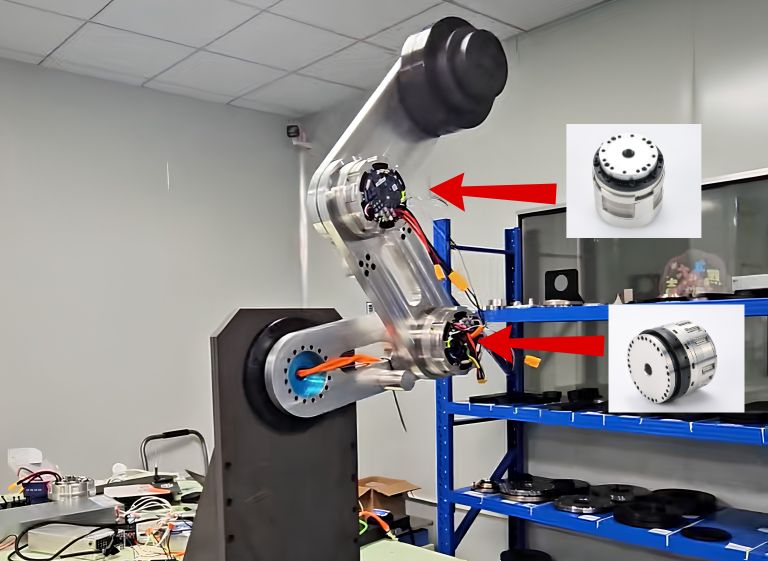 Prueba de carga real del actuador de articulación armónica HONPINE HAG para brazo robótico de servicio pesado