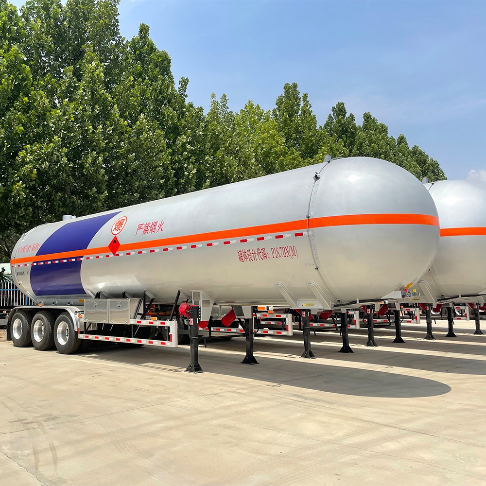 3 Axle 60.72m³ Pressurized LPG Tanker Semi Trailer
