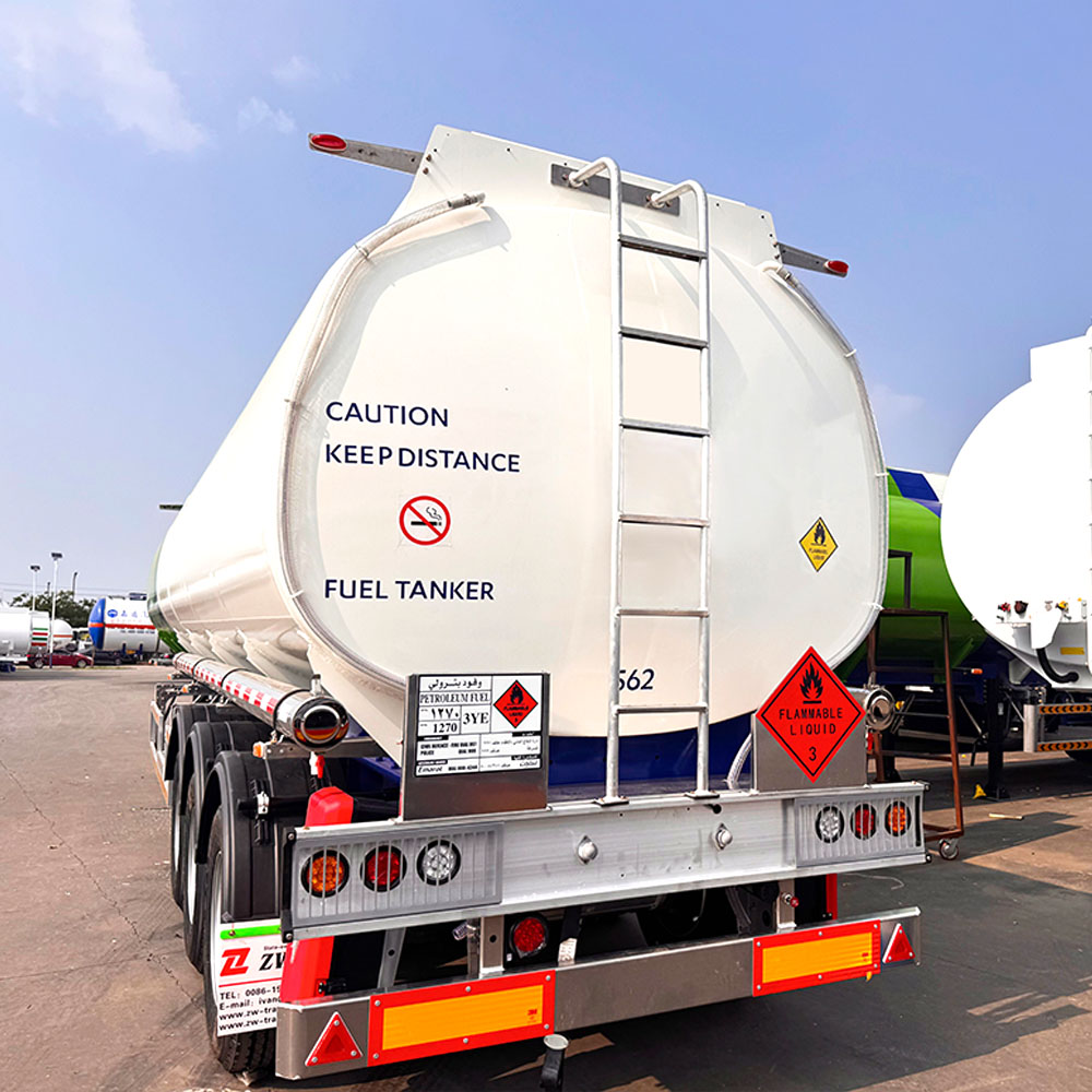  ZW Group 3 Axle Aluminum Fuel Tanker Trailer