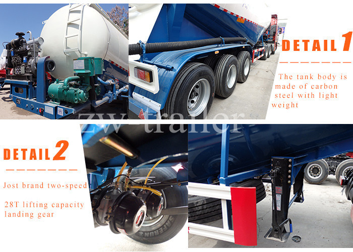 40T cement bulk tanker trailer