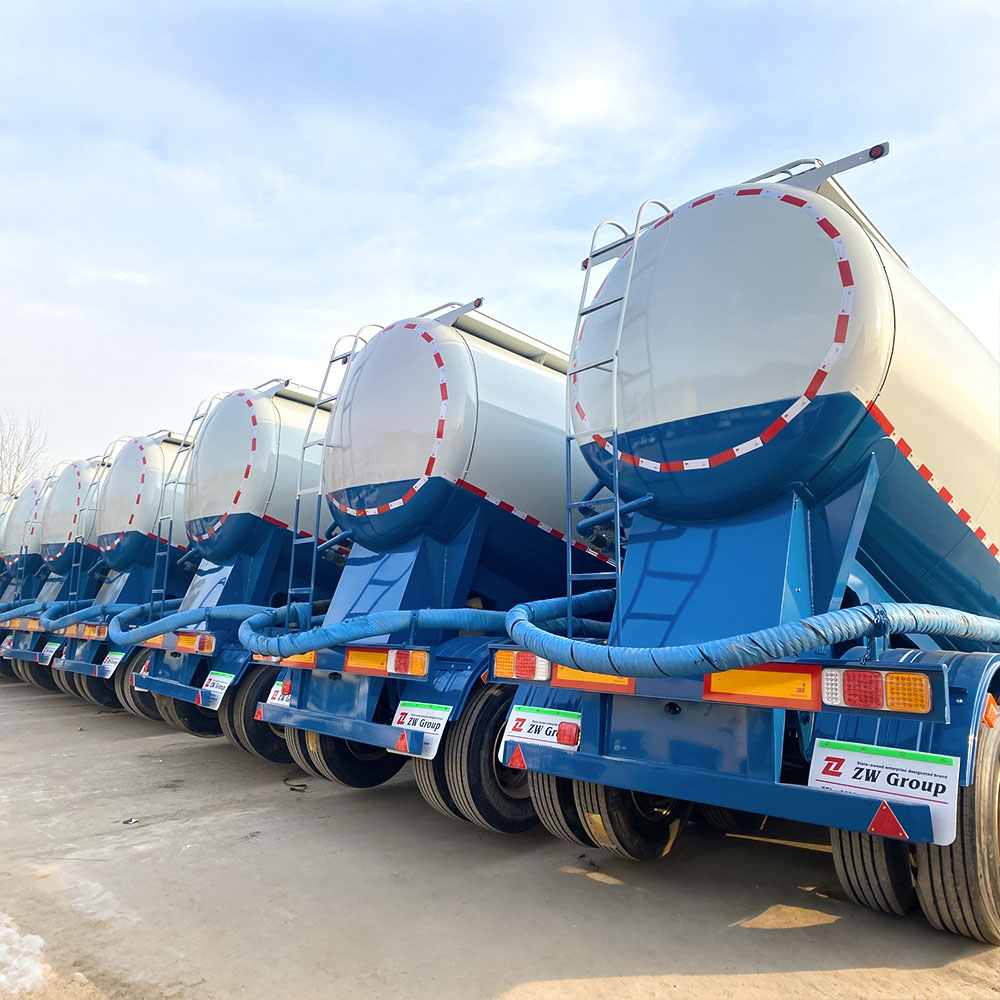 40 Ton 3 Axle Cement Tanker Semi Trailer