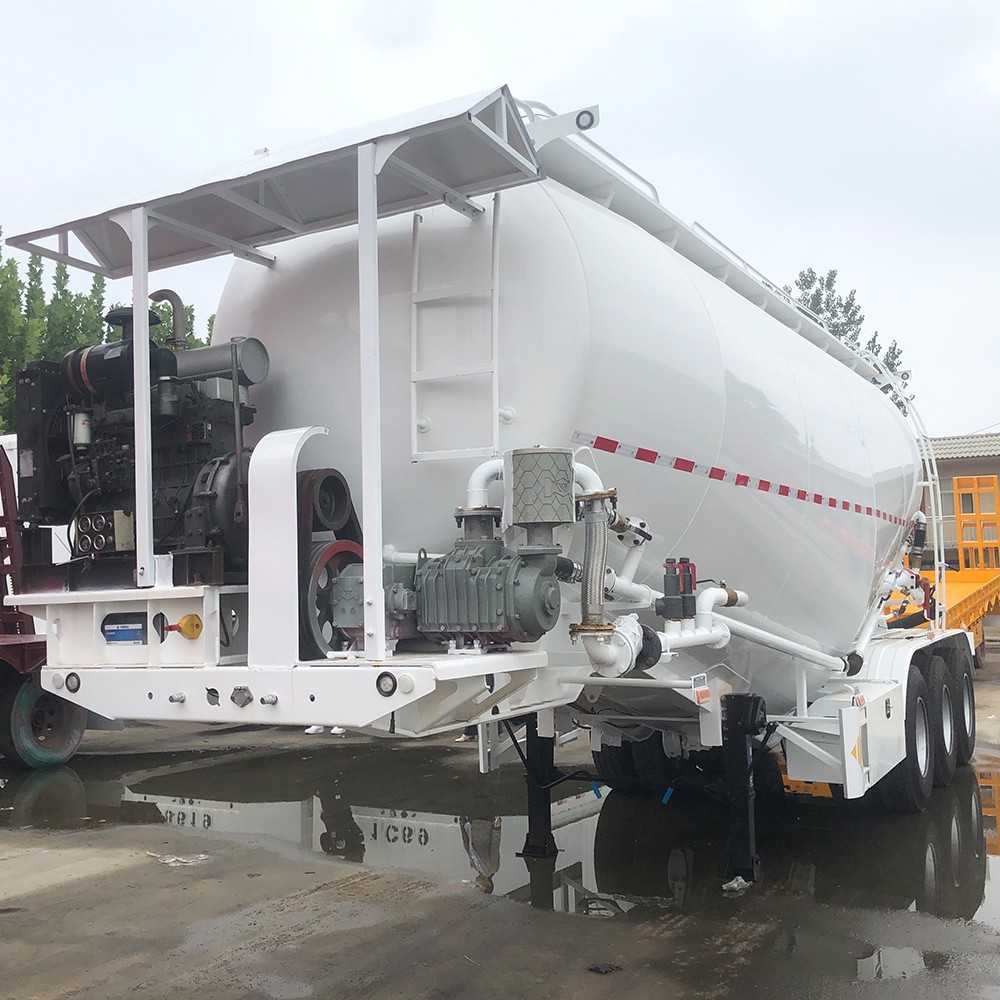 Pneumatic 3 Axle 40T Cement Bulk Tanker Trailer