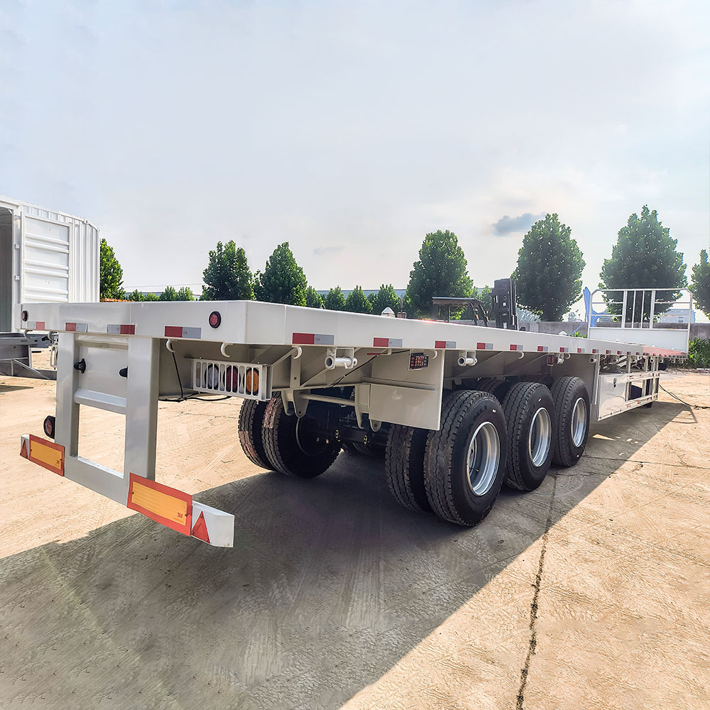 3 Axle Extendable Flatbed Semi Trailer