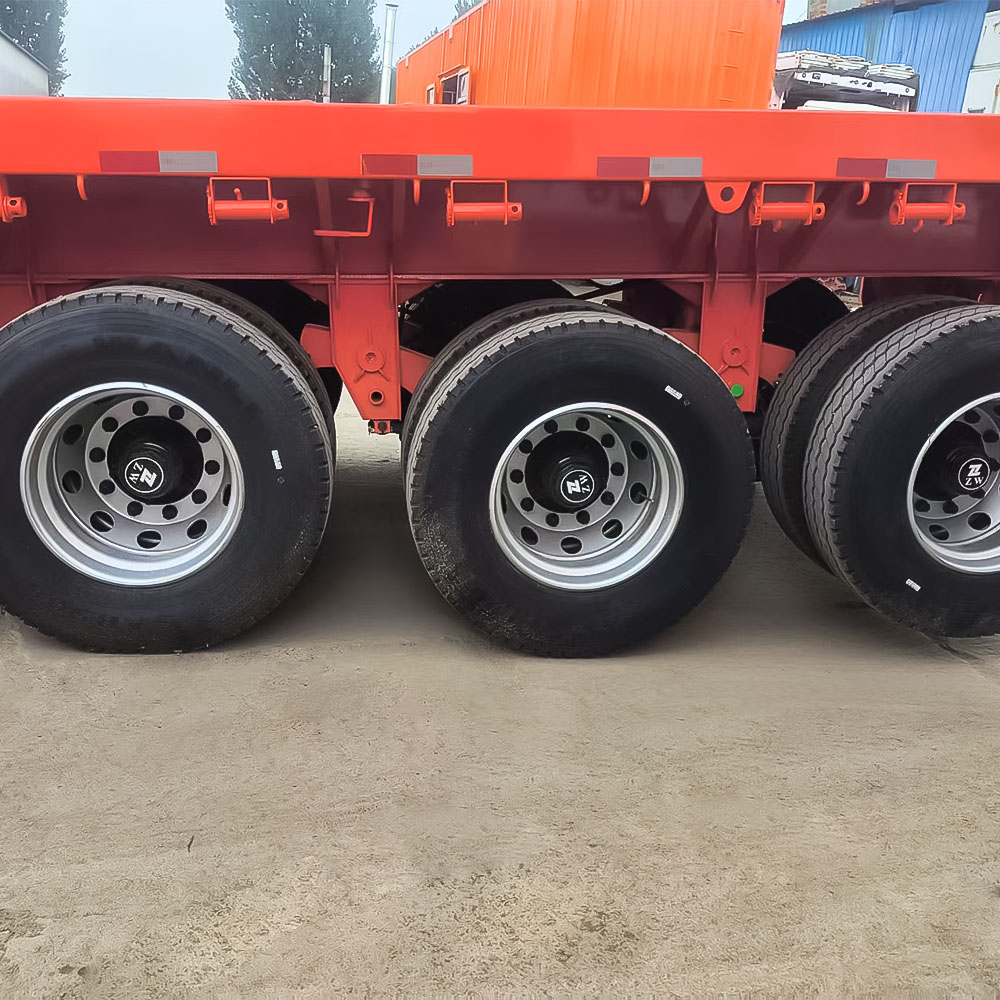 3 Axle 40ft Container Flatbed Semi Trailer