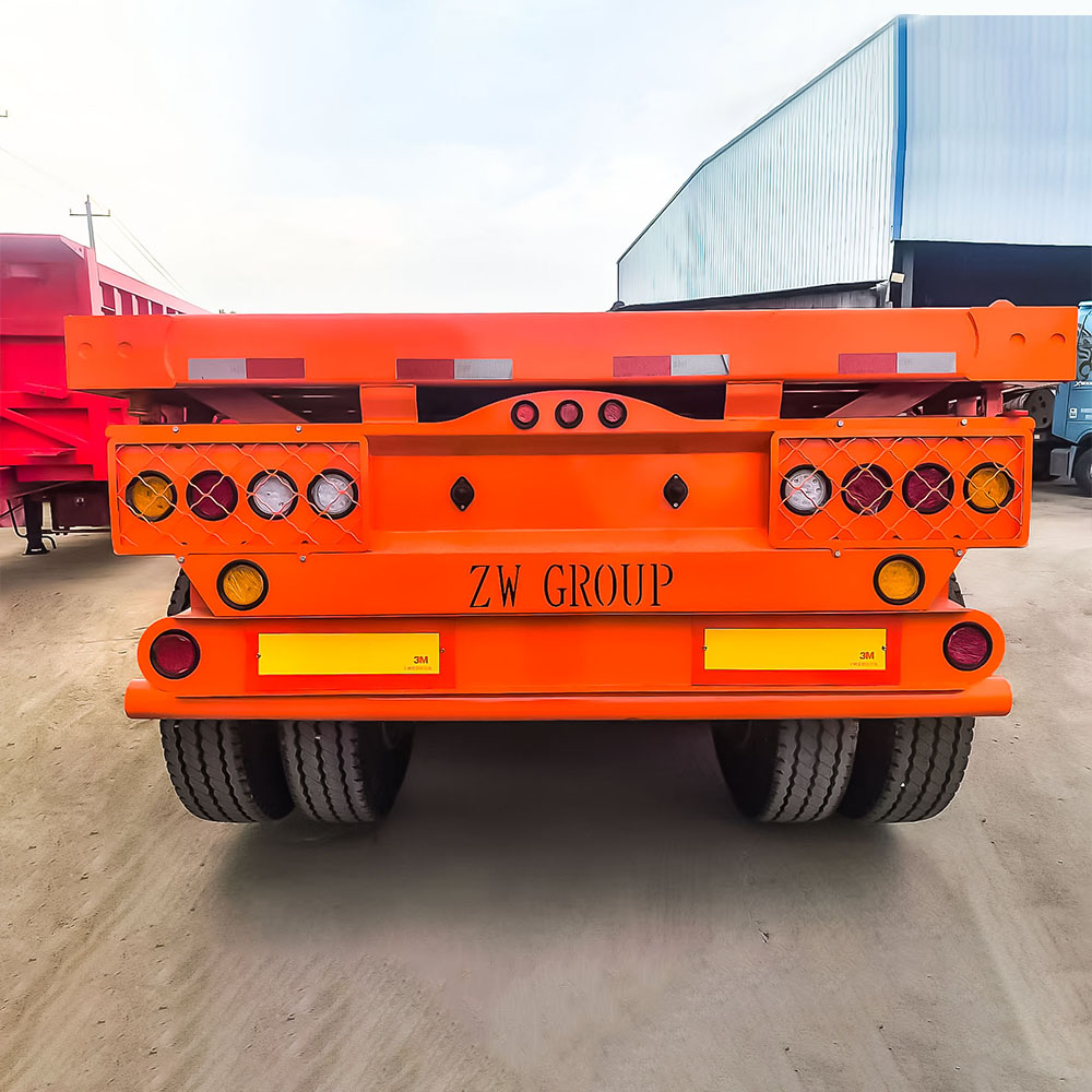 3 Axle 40ft Container Flatbed Semi Trailer