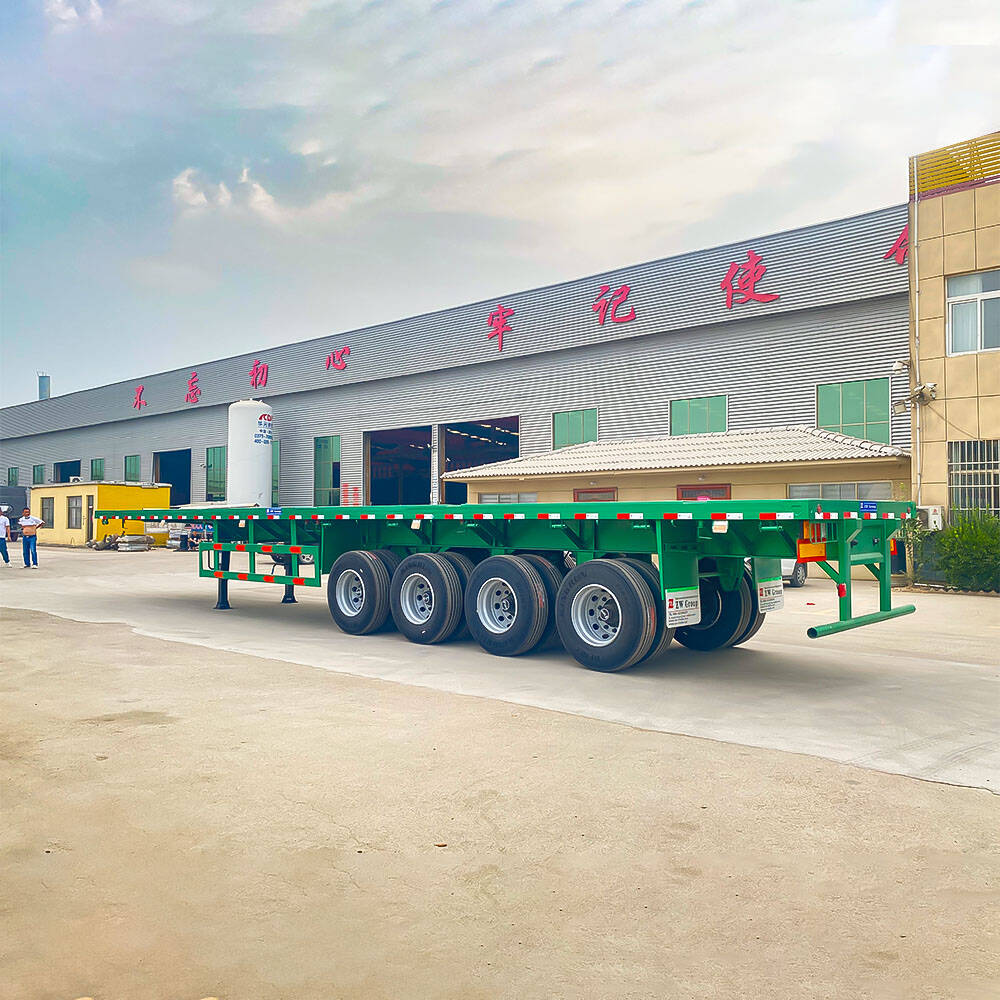 4 Axle Flatbed Trailer for Oversized Cargo