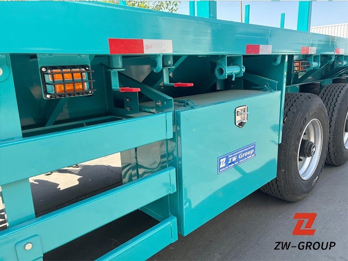 40ft flatbed semi truck trailer