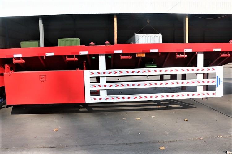 3 axle flatbed semi truck trailer