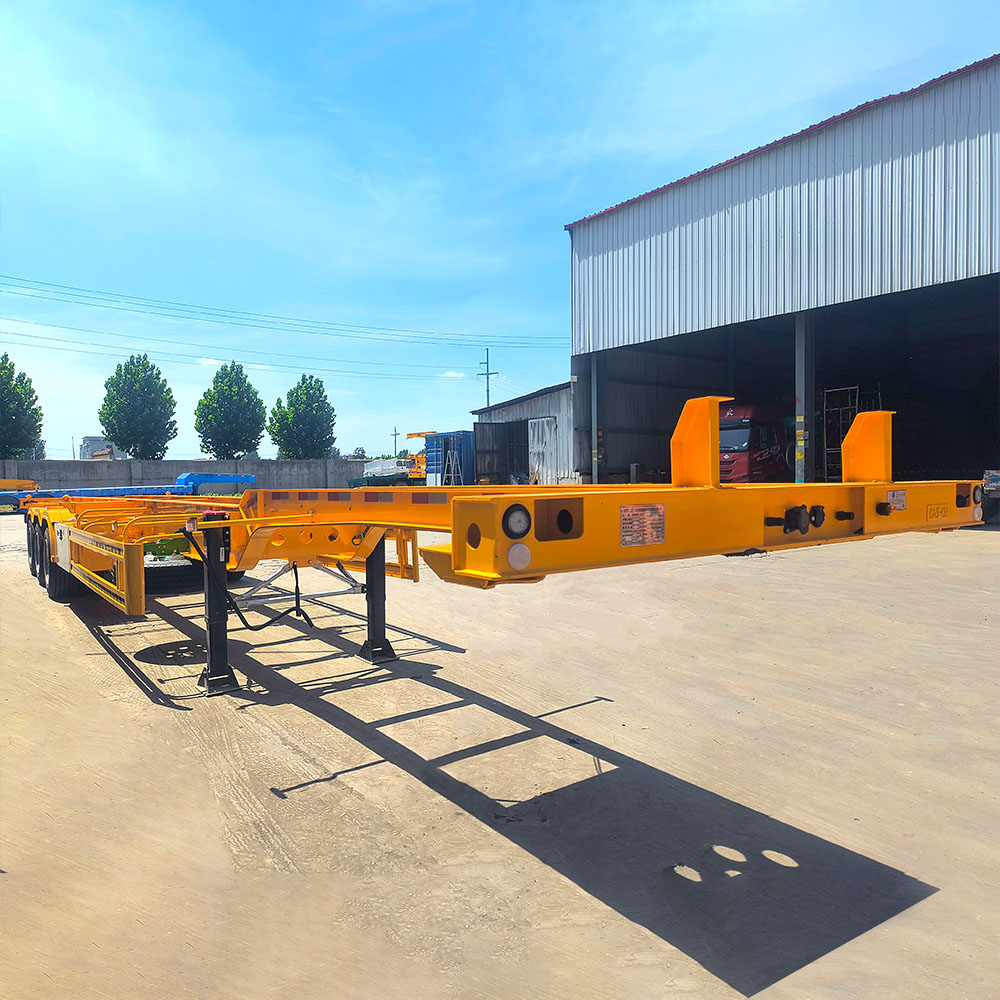 3 Axle High Strength Skeleton Semi Trailer