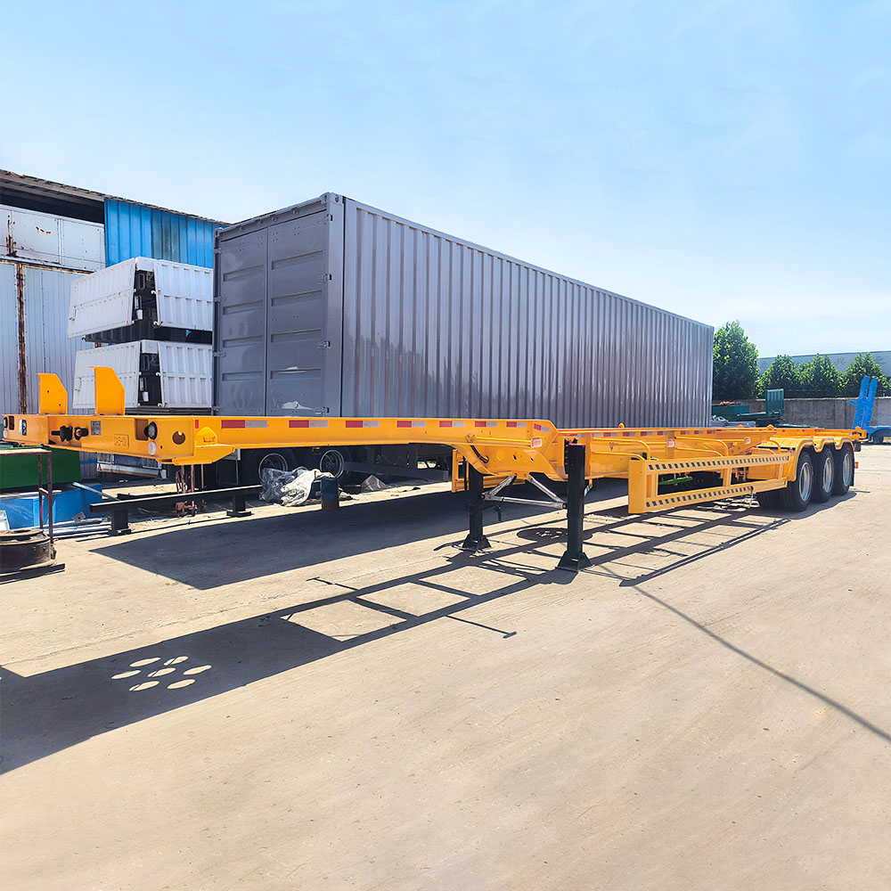 3 Axle High Strength Skeleton Semi Trailer