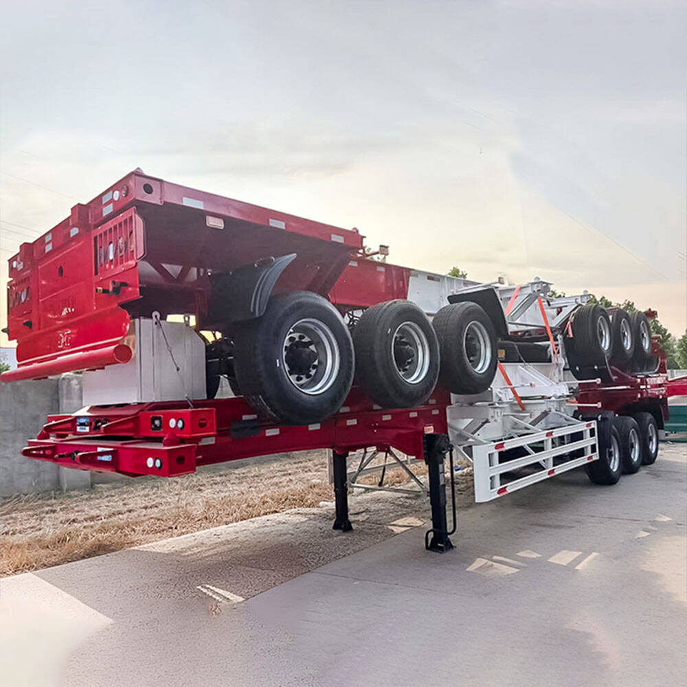 3 Axle 40FT Skeletal Container Trailer