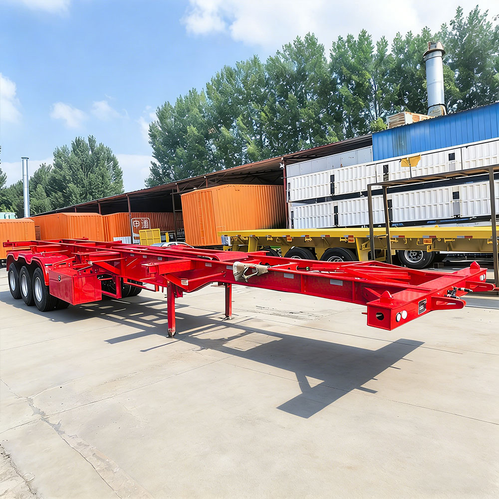 Heavy Duty 3 Axle 40FT Skeleton Trailer