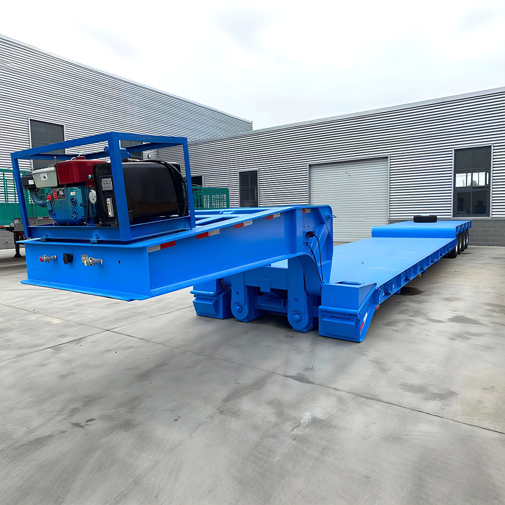 80 Ton 4 Axle RGN Lowbed Trailer