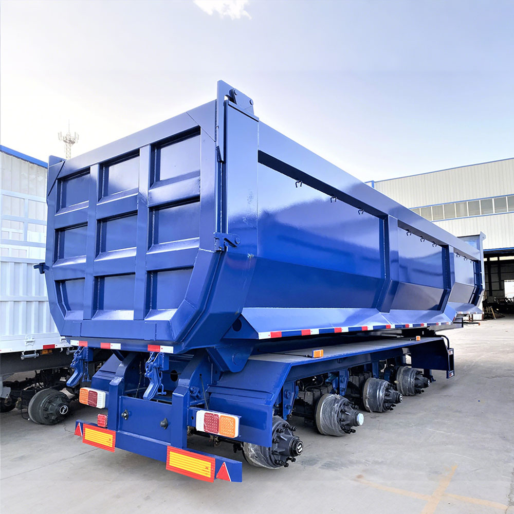 4 Axle 40CBM Construction End Dump Semi Trailer