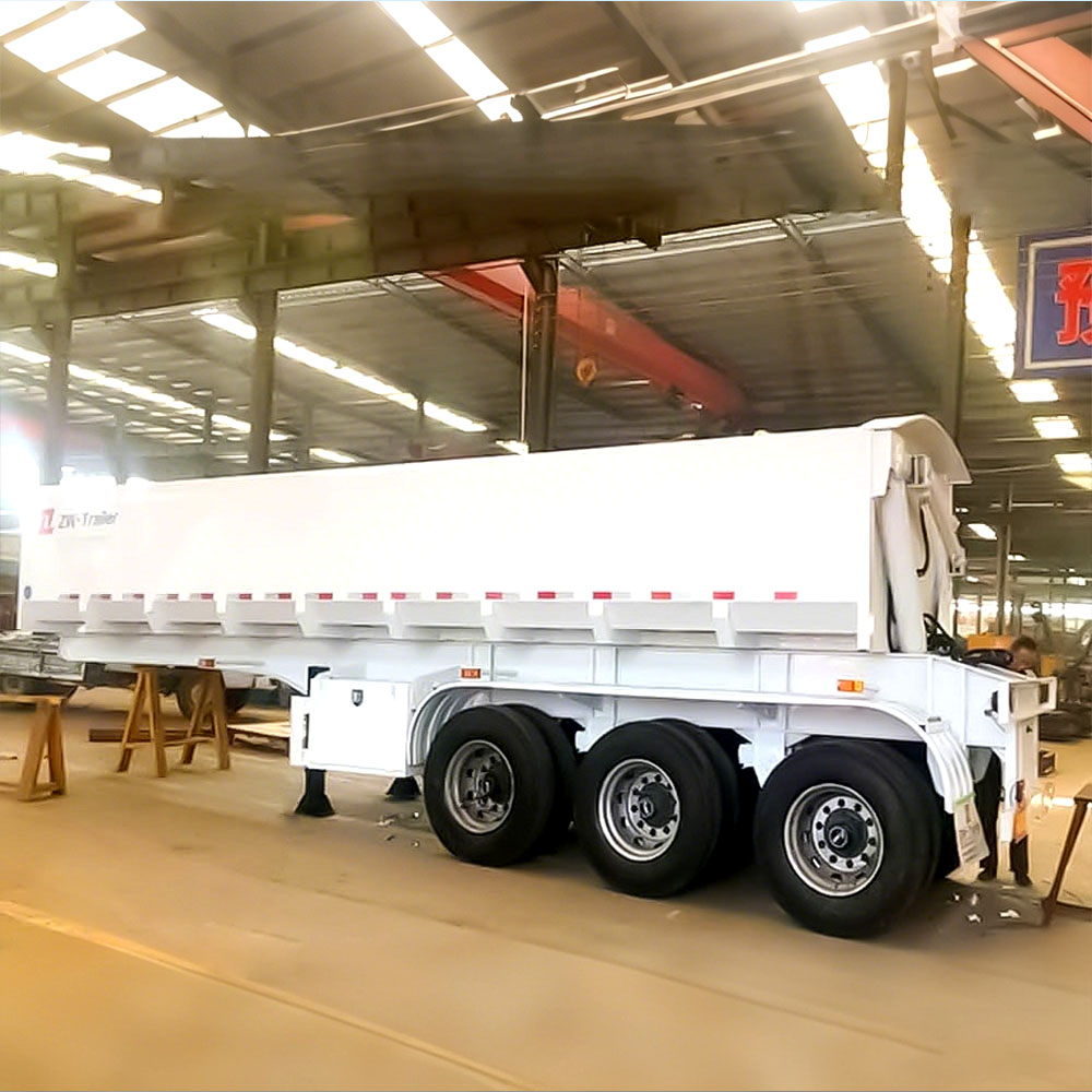3 Axle Bulk Material Side Tipper Trailer