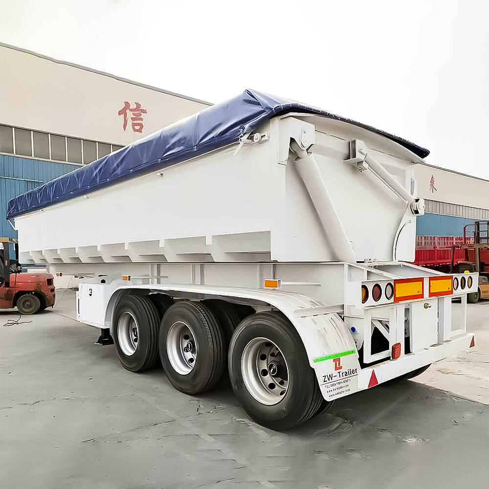 3 Axle Bulk Material Side Tipper Trailer
