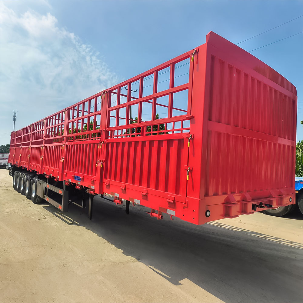 5 Axle 80Ton Cargo Fence Semi Trailer