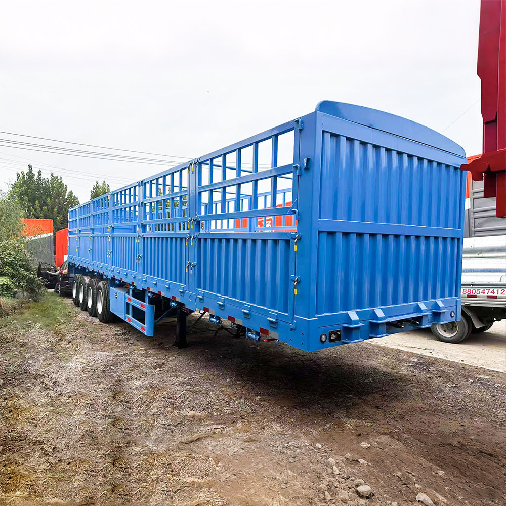 4 Axle Bulk Cargo Fence Transport Trailer