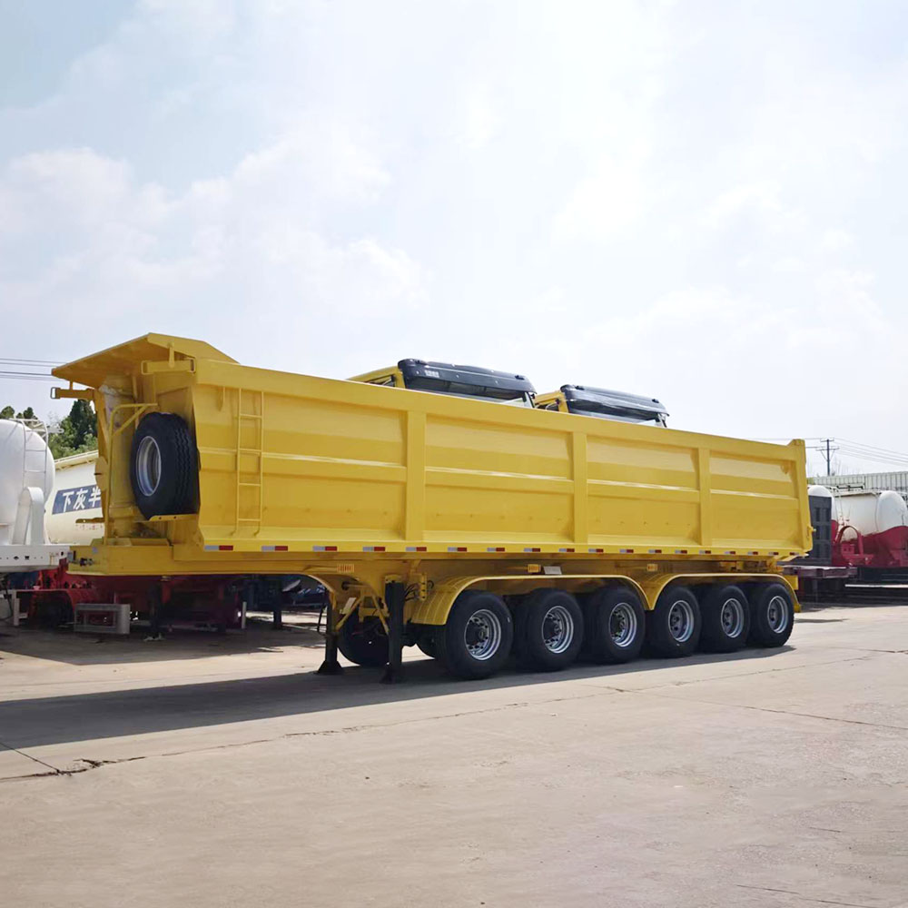 6 Axle Bulk Material Dump Semi Trailer