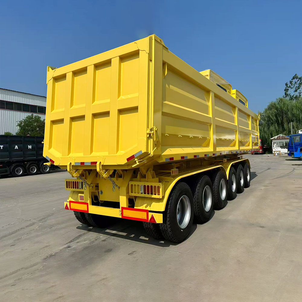 6 Axle Bulk Material Dump Semi Trailer