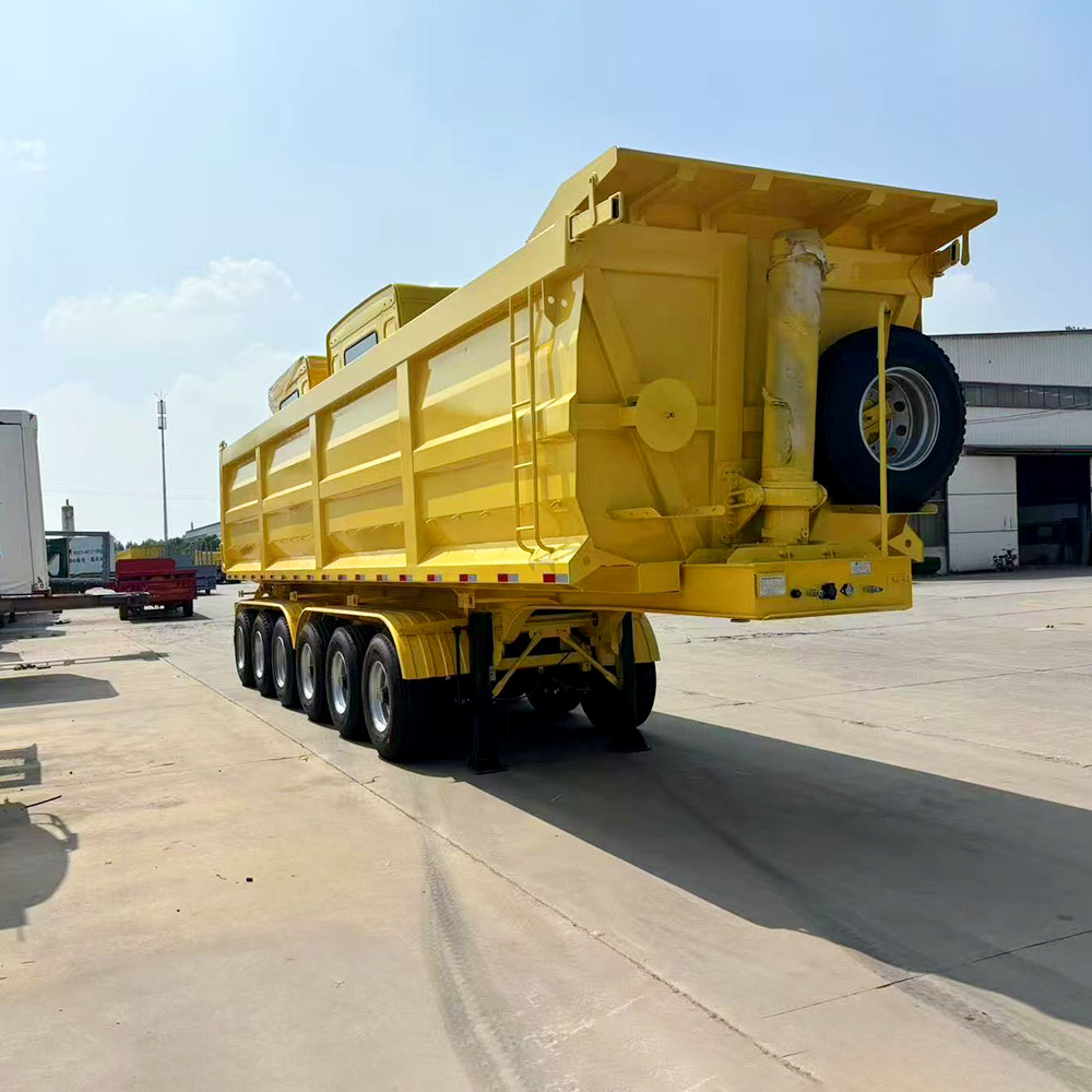 6 Axle Bulk Material Dump Semi Trailer