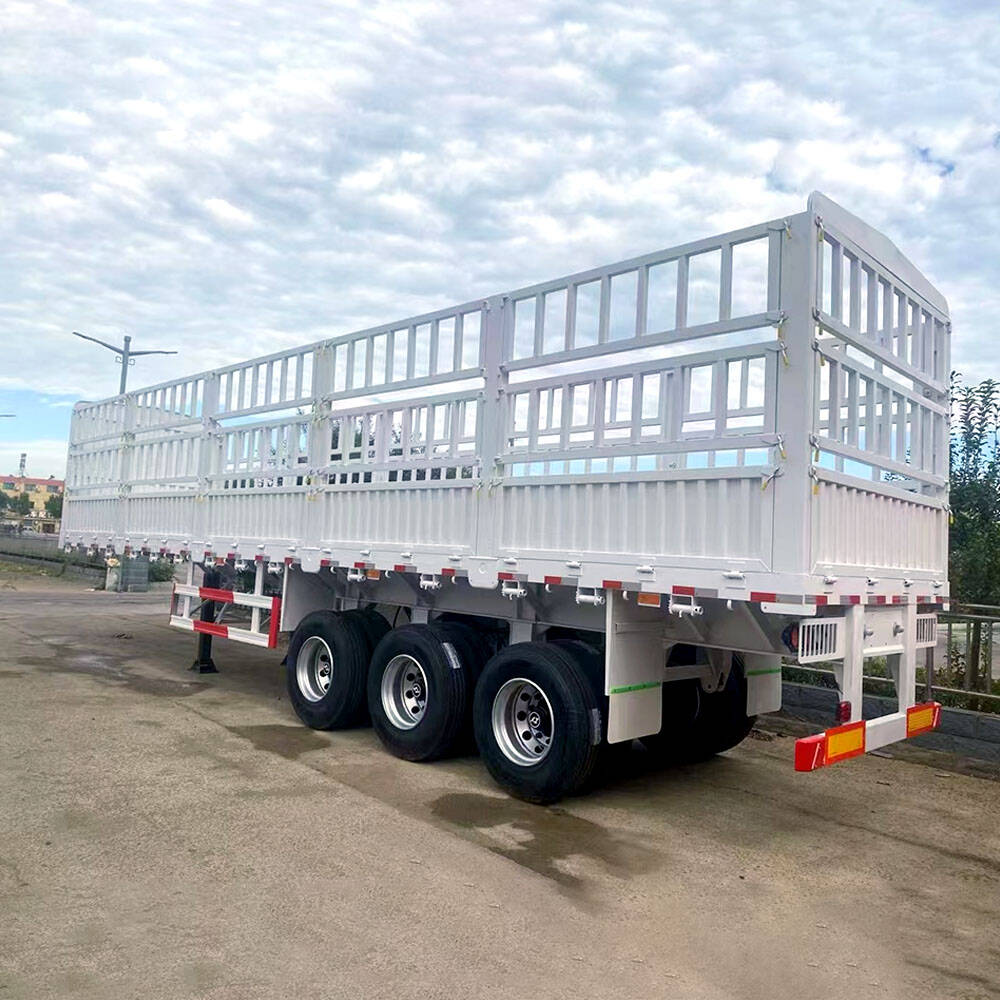 3 Axle Bulk Cargo Fence Semi Trailer