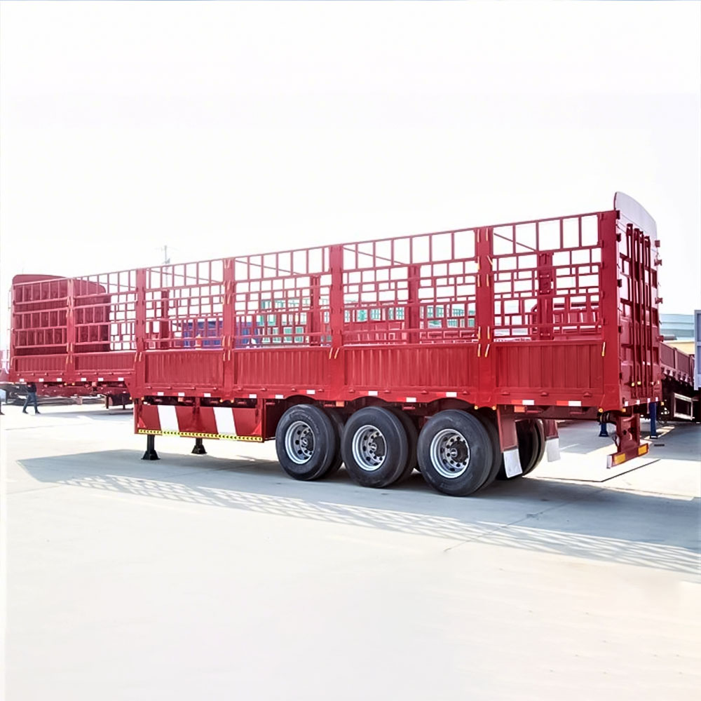 Heavy Duty 3 Axle 60T Fence Semi Trailer