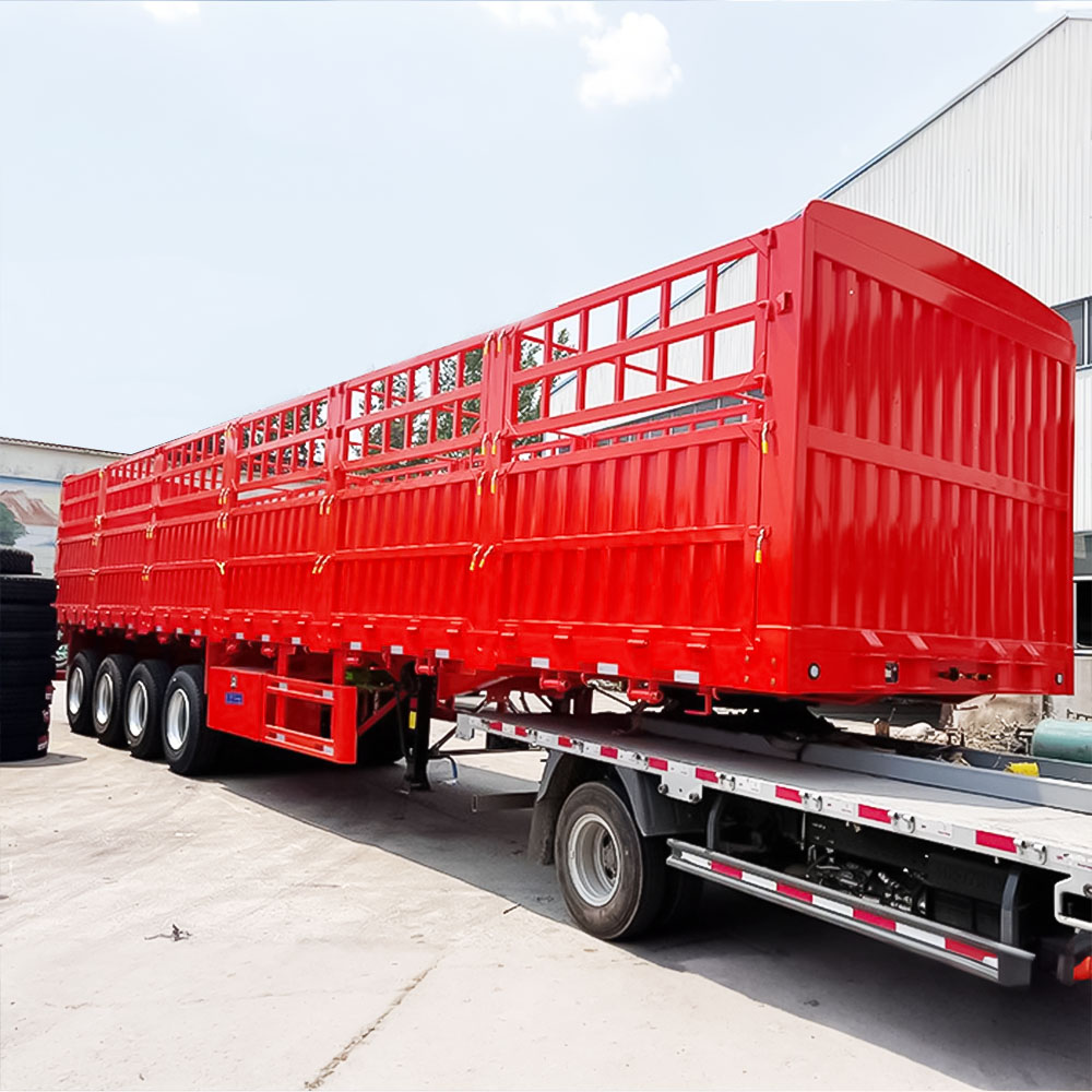 4-Axle Stake Fence Cargo Trailer