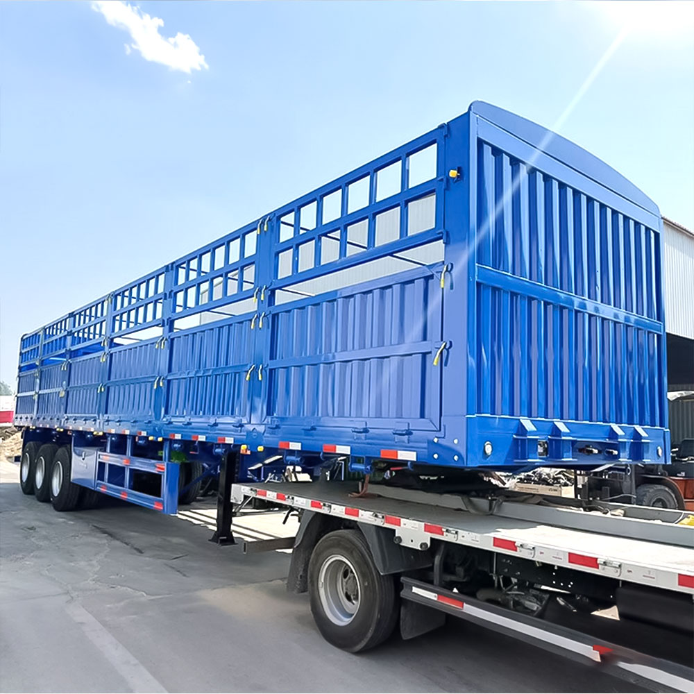 3 Axle Stake Fence Cargo Trailer