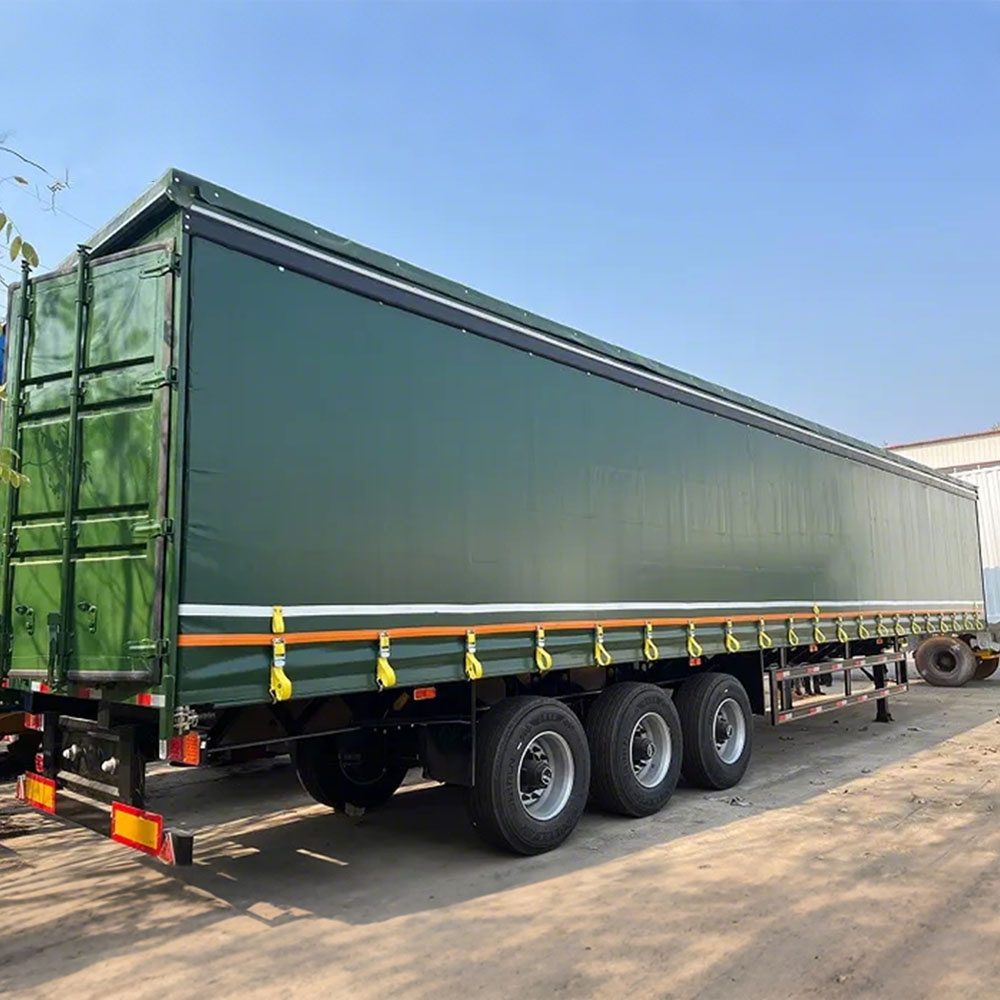 3-Axle Curtain Side Cargo Semi Trailer