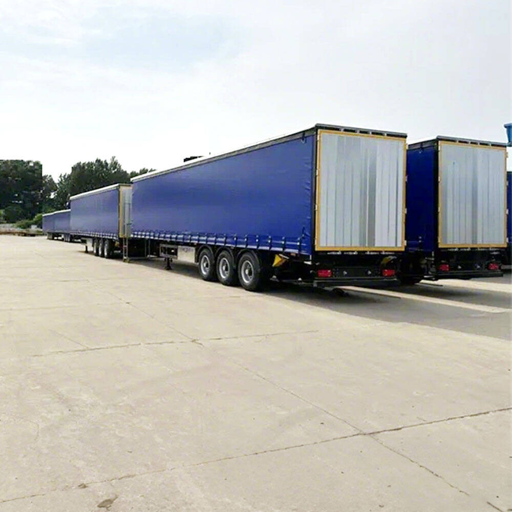 Heavy Duty 3 Axle Curtain Side Semi Trailer