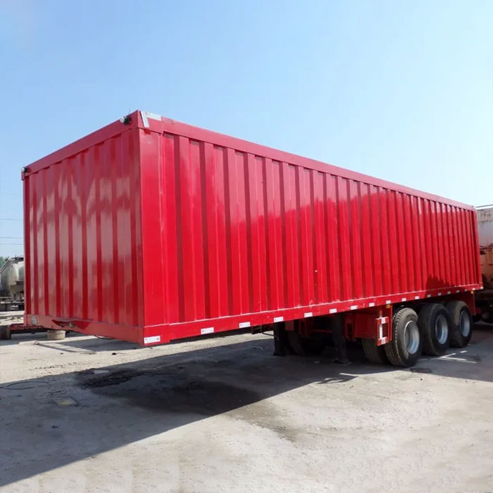 3 Axles Enclosed Cargo Box Semi Trailer