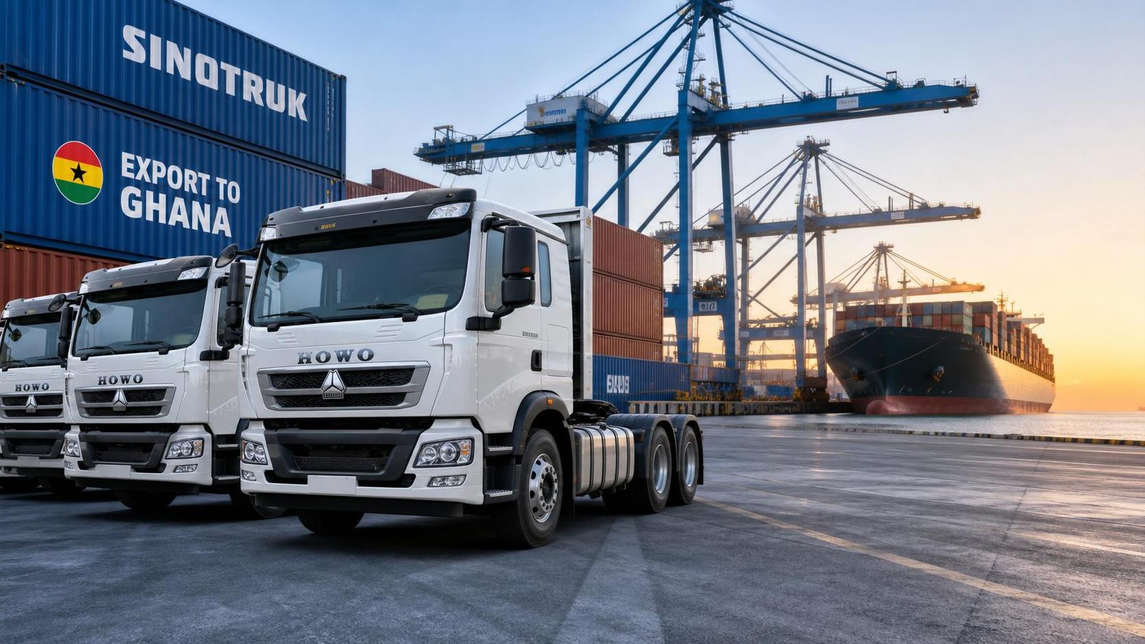 How Long Did It Take to Deliver HOWO Trucks to a Ghana Customer?