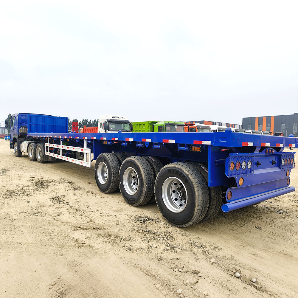3 axle 40 foot flatbed container trailer for sale suitable for Africa market