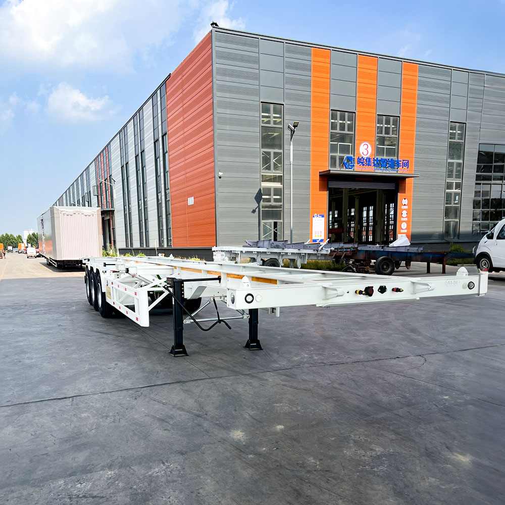 3 Axle 60 Ton Skeleton Semi Trailer