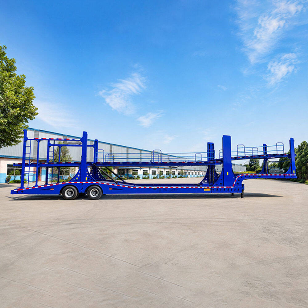 ZW Group 2 axle 8 units car carrier semi trailer with double deck structure