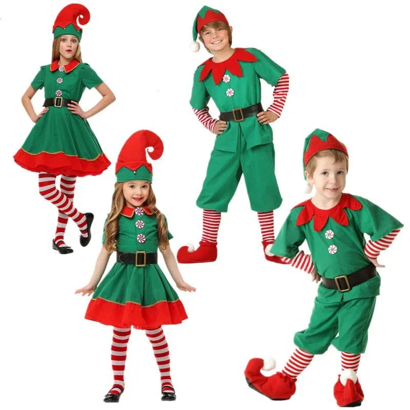 Cute Christmas Elf Costume for Kids and Adults